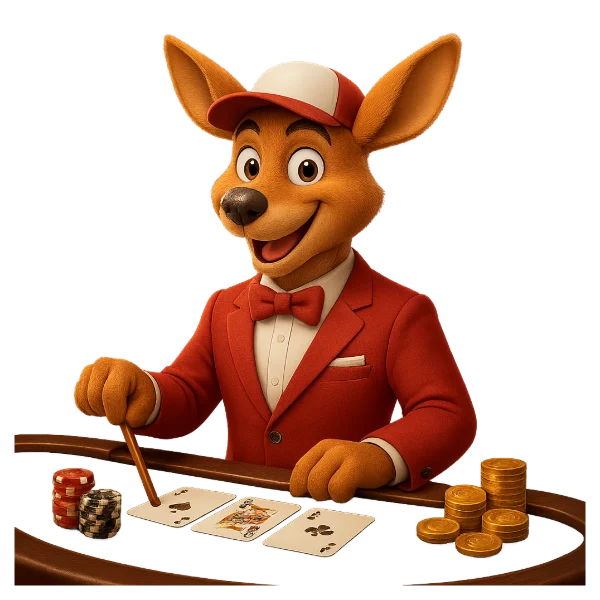 Playing at Ozpokie Casino on a mobile device